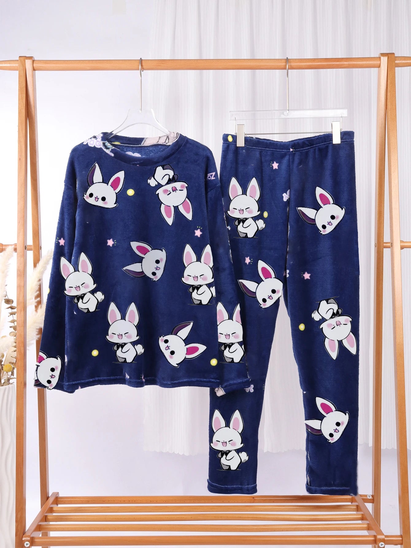 Conjunto de Pijama de Franela para Mujer – Suave y Cálido, Ideal para el Invierno, Pijama Largo de Manga Larga y Pantalón Cómodo