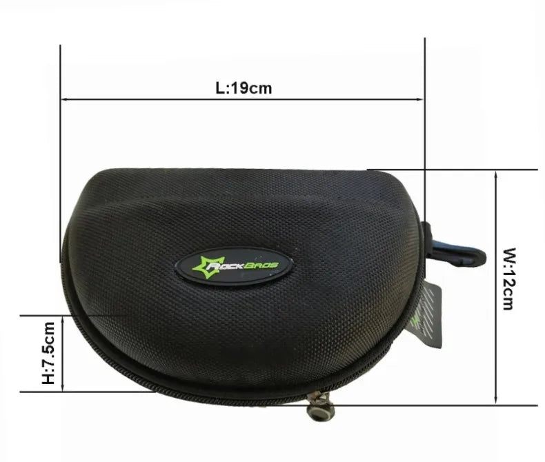 Caja de gafas de sol con cremallera, estuche rígido, Protector de lentes múltiples, contenedor portátil para ROCKBROS, modelo 10001, 10002