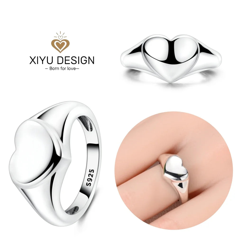 2024 nuevo anillo de plata 925 anillo de lazo brillante de circón anillo de boda de dedo Original S925 DIY regalo de joyería fina para mujer