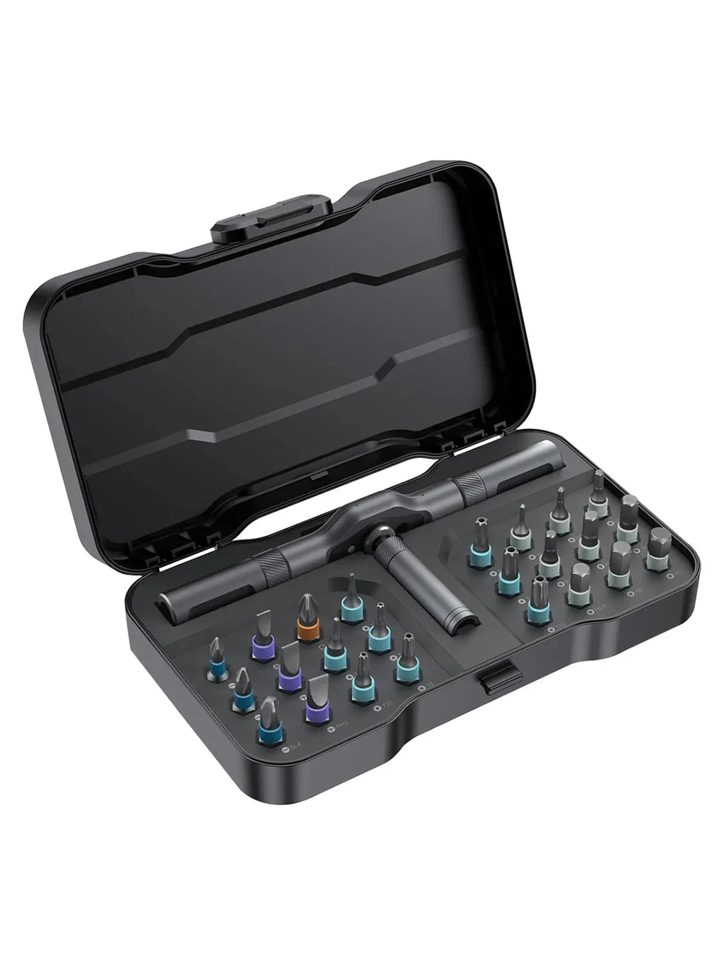 Juego de Destornilladores de Trinquete Multifuncional 24 en 1, Mini Kit de Herramientas de Reparación, Múltiples Puntas Magnéticas, Herramienta Doméstica para PC y Escritorio