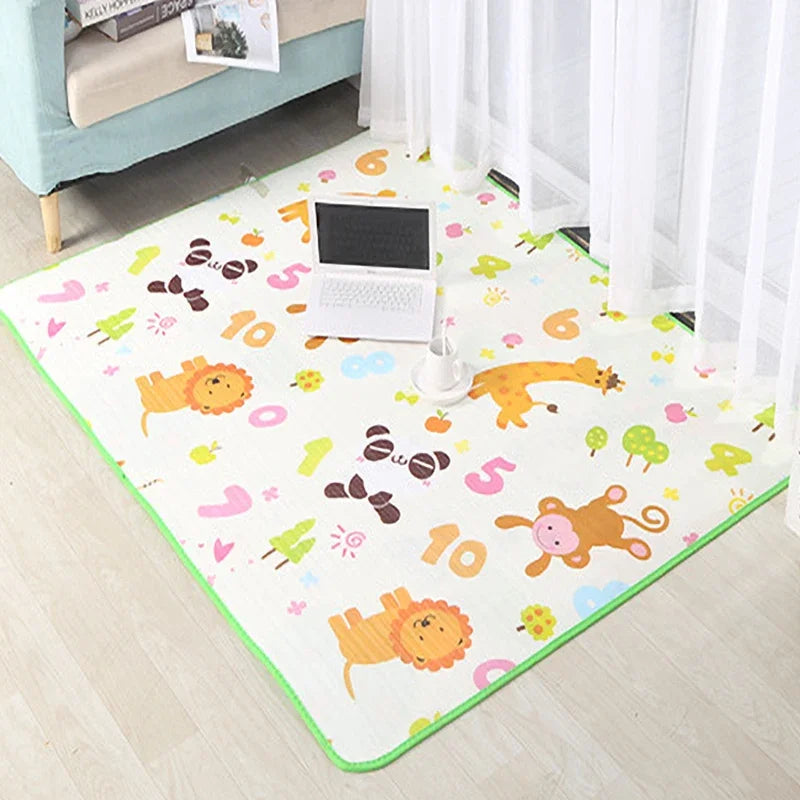 Alfombras para gatear para niños, alfombra de juego para bebés, alfombra de gimnasio para actividades EPE, alfombra de juego para bebés, alfombra para niños, suelo, juguetes de espuma Eva para recién nacidos, 120x90cm