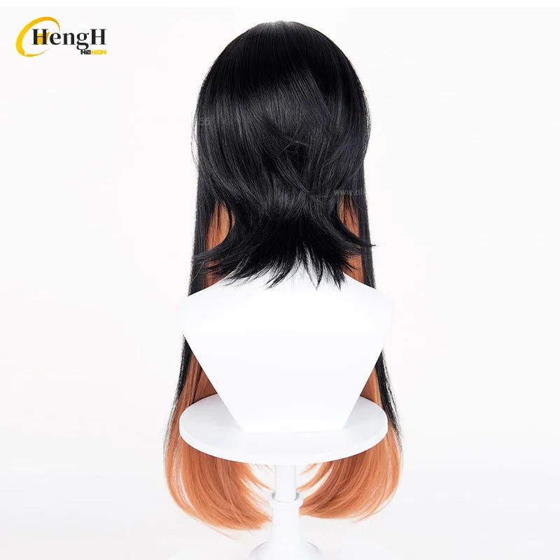 En stock Anime Zanka Guita Enji ‌   Pelucas de Cosplay Rudo Amo Li Glaze, pelo sintético resistente al calor, pelucas para fiesta de Halloween + gorro de peluca