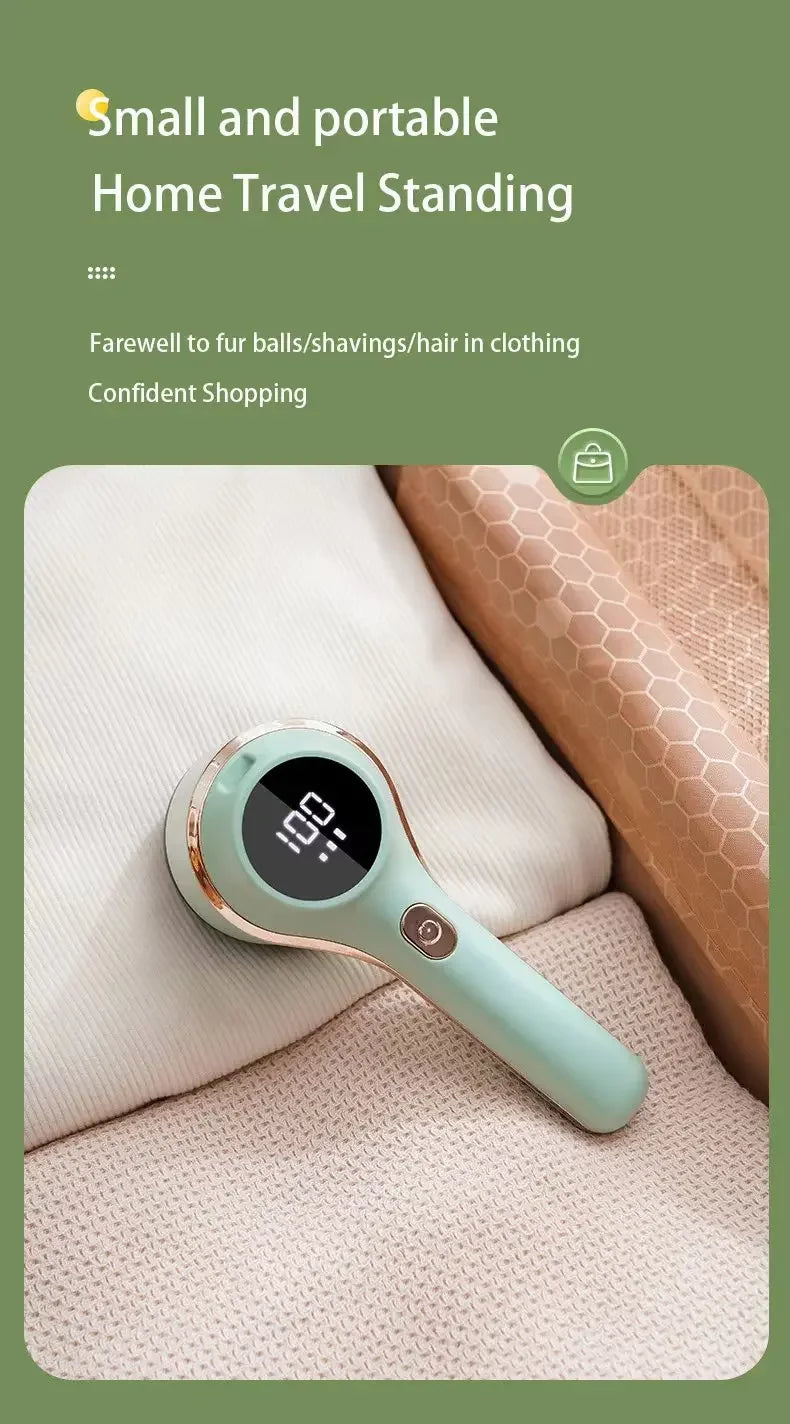 Quitapelusas para ropa, recortador de bolas de pelo, pelusas, ropa, suéter, tela, afeitadora con LED, pelusa eléctrica Digital