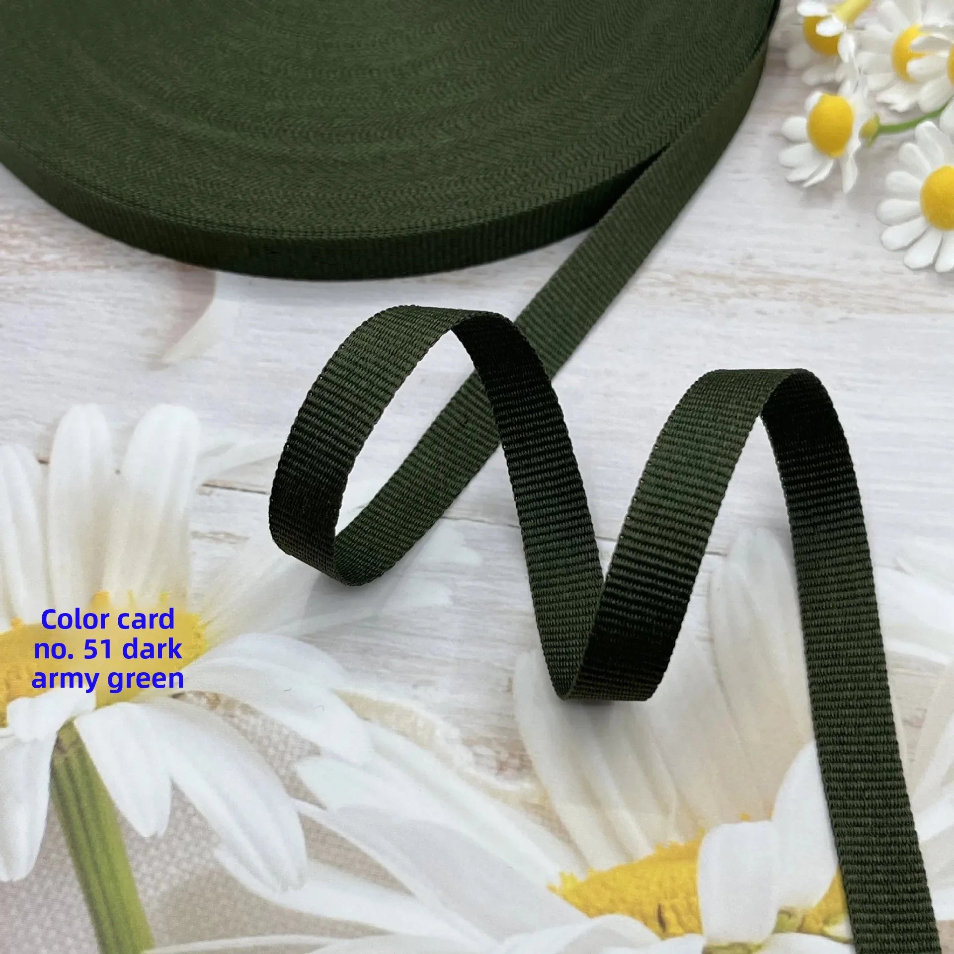 Cinta de encuadernación de borde de tejido liso de poliéster colorido, cinturón de tela de nailon, cinturón de lona con borde en rollo, corbatas para artículos para el hogar