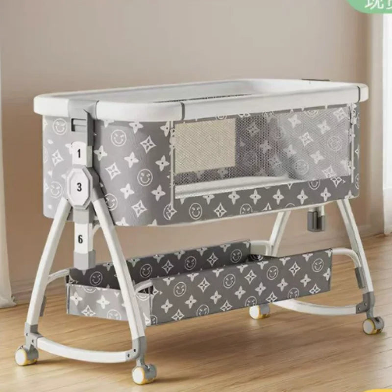 Cuna Portátil para Bebé, Cama Plegable Multifuncional, Cuna para Recién Nacidos, Cama Grande para Niños