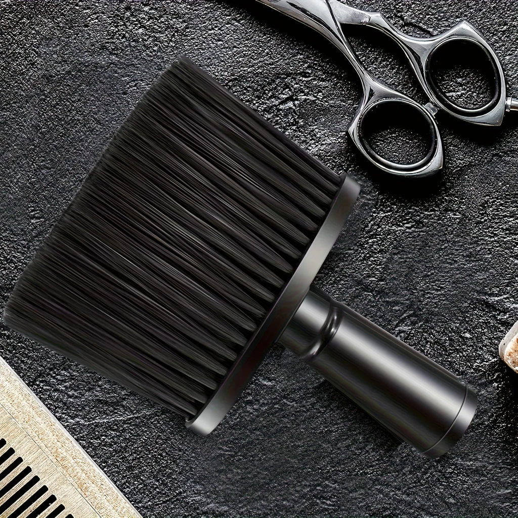 Cepillo de nailon suave para limpieza del cabello, plumero profesional para el cuello de peluquero, cepillo de limpieza multifuncional, adecuado para salón