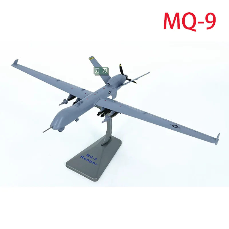 Escala 1:72, MQ-9 de los Estados Unidos, ataque de reconocimiento, modelo de avión UAV, simulación, producto terminado, decoración, exhibición de colección