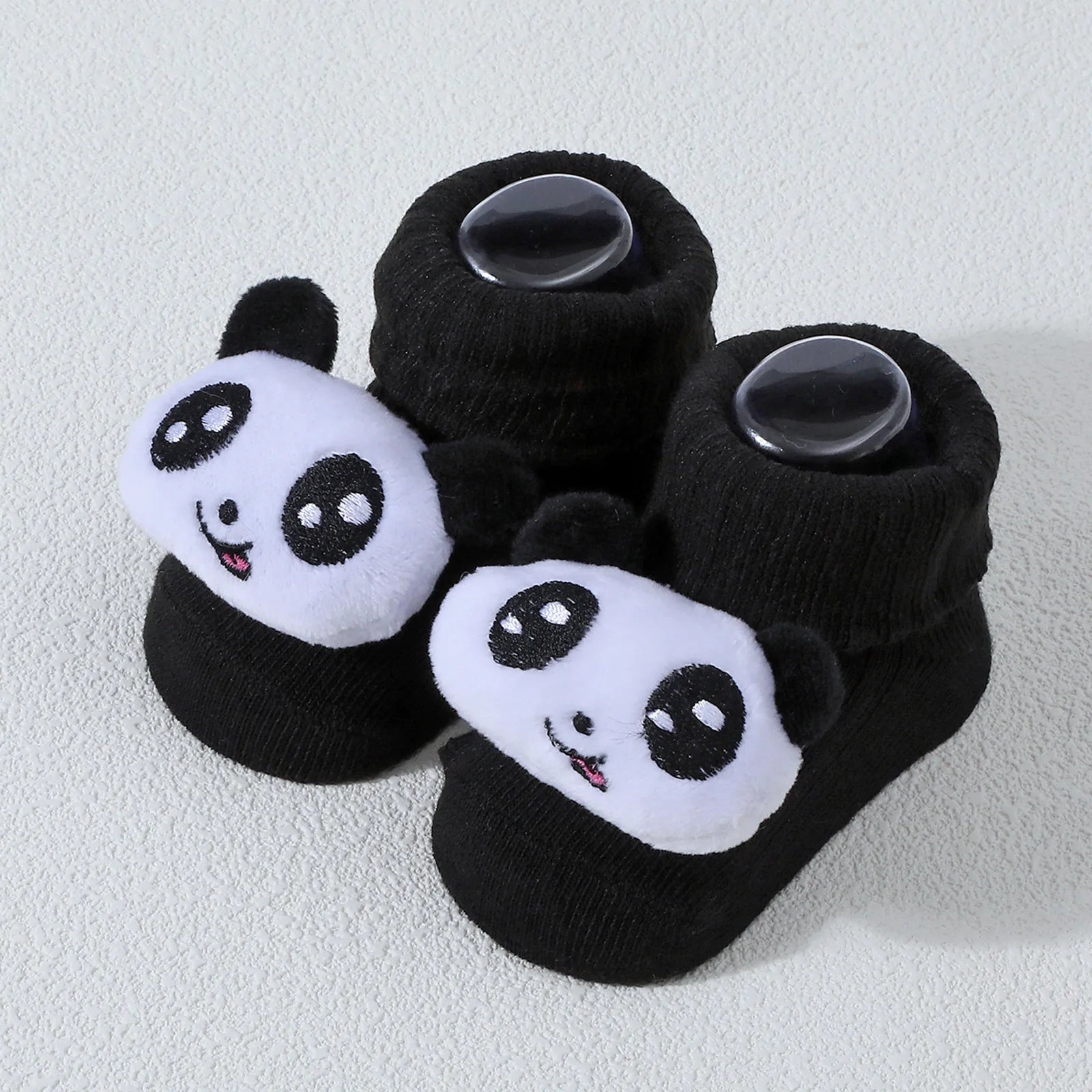 Calcetines bonitos de dibujos animados de oso, León, Panda, calcetines de bebé para niños y niñas, calcetines de tubo sólidos de algodón suave para recién nacidos, calcetines para niños