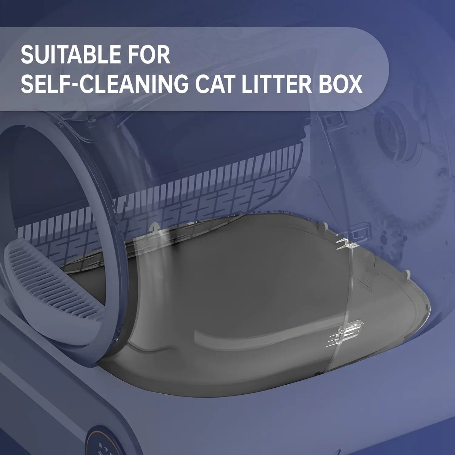 TONEPIE Accesorios para Caja de Arena Automática para Gatos, Puerta de Recambio para Contenedor de Inodoro Autolimpiable, Piezas de Repuesto, Suministros para Gatos
