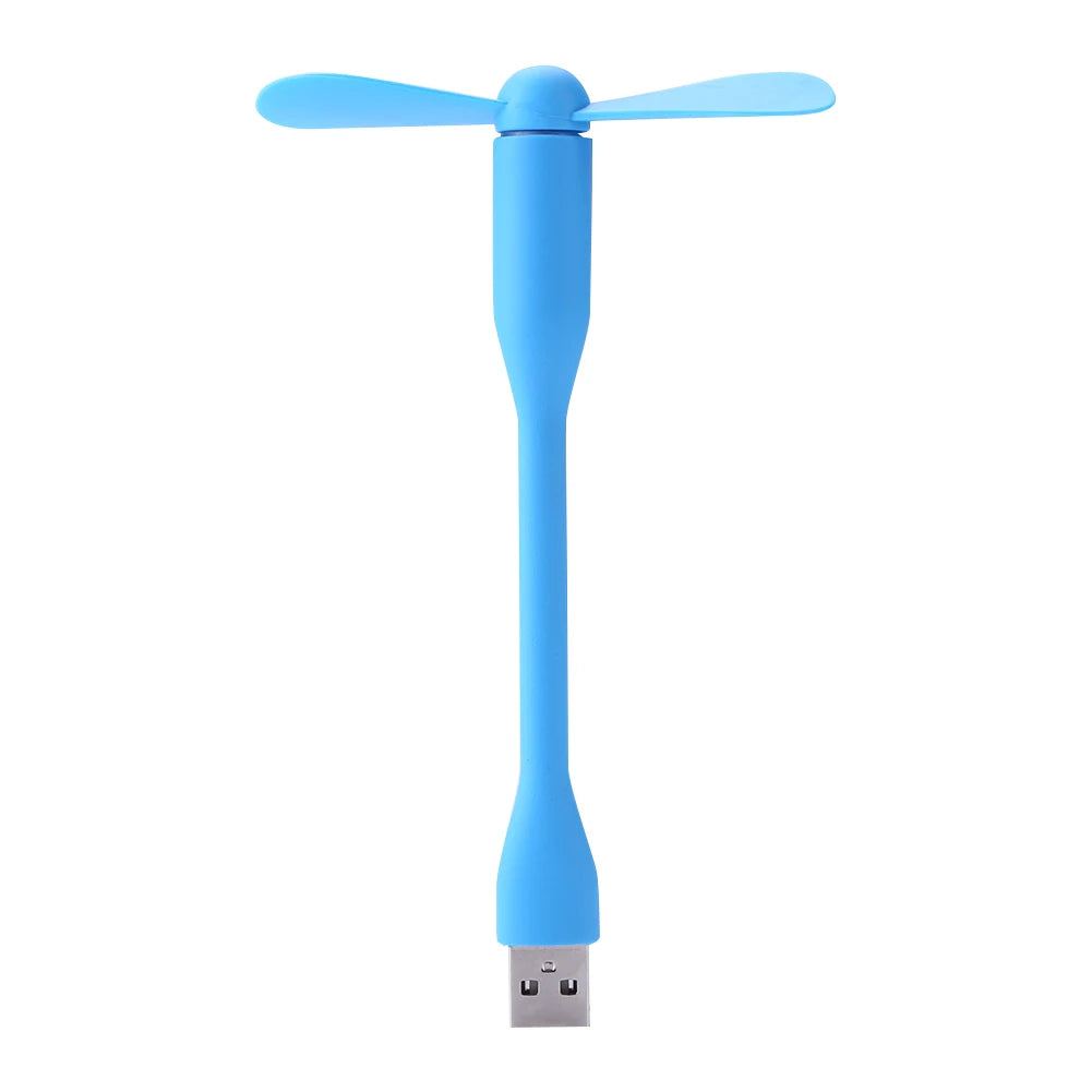 Mini ventilador USB, ventilador de refrigeración Flexible para banco de energía, portátil, PC, cargador de CA, ventilador de mano portátil, dispositivo de verano para ordenador