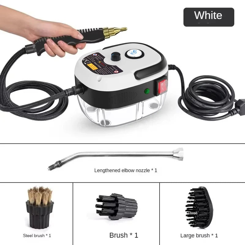 Limpiador a vapor de presión de alta temperatura de 2500W para el hogar, cocina, máquina de limpieza portátil de mano para coche