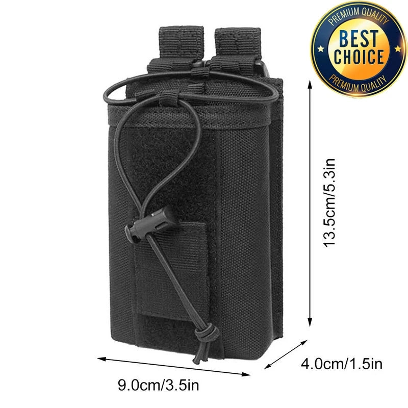 Bolsa para Talkie 1000D para caza al aire libre, bolsa táctica deportiva Molle de nailon para Radio, soporte para Walkie Talkie, bolsillo para revista Mag