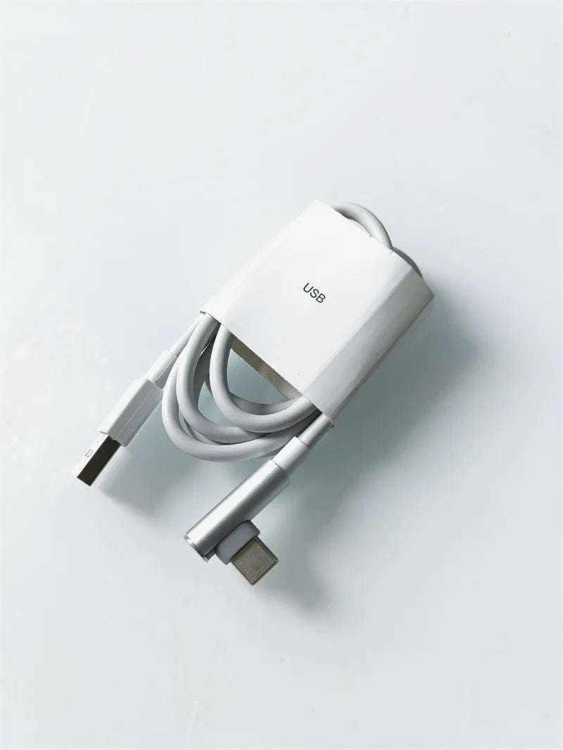 120W 90W 67W 55W 33W Original Xiaomi 6A Usb tipo C Cable de carga rápida codo de 90 grados para Poco X5 X6 Redmi Note 9 11 12 13 Pro +