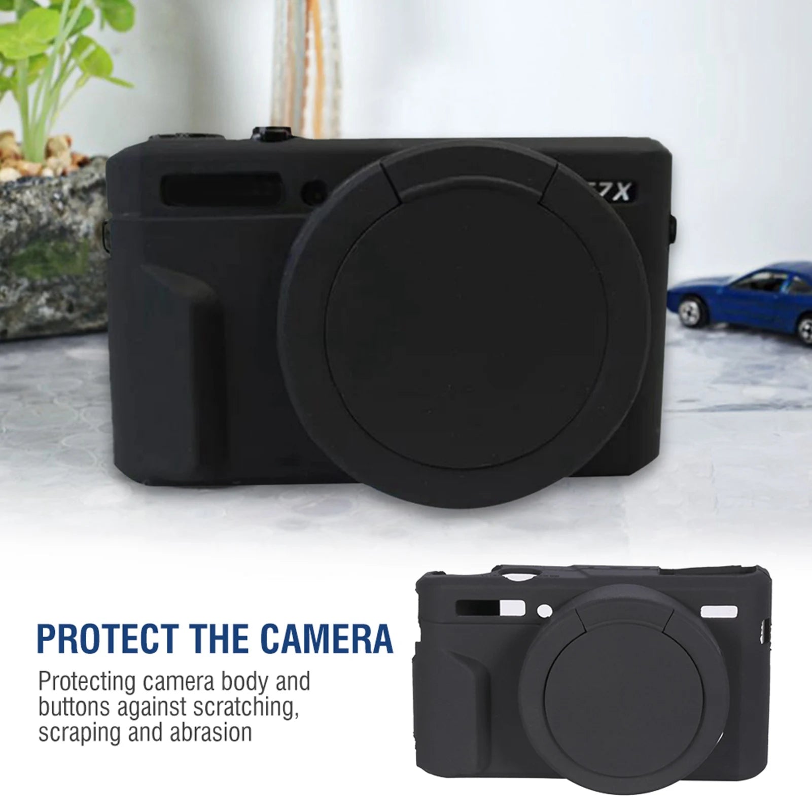 Accesorio para cámara, funda de marco suave para cámara, funda protectora de silicona suave y ligera para G7XII /G7X Mark II