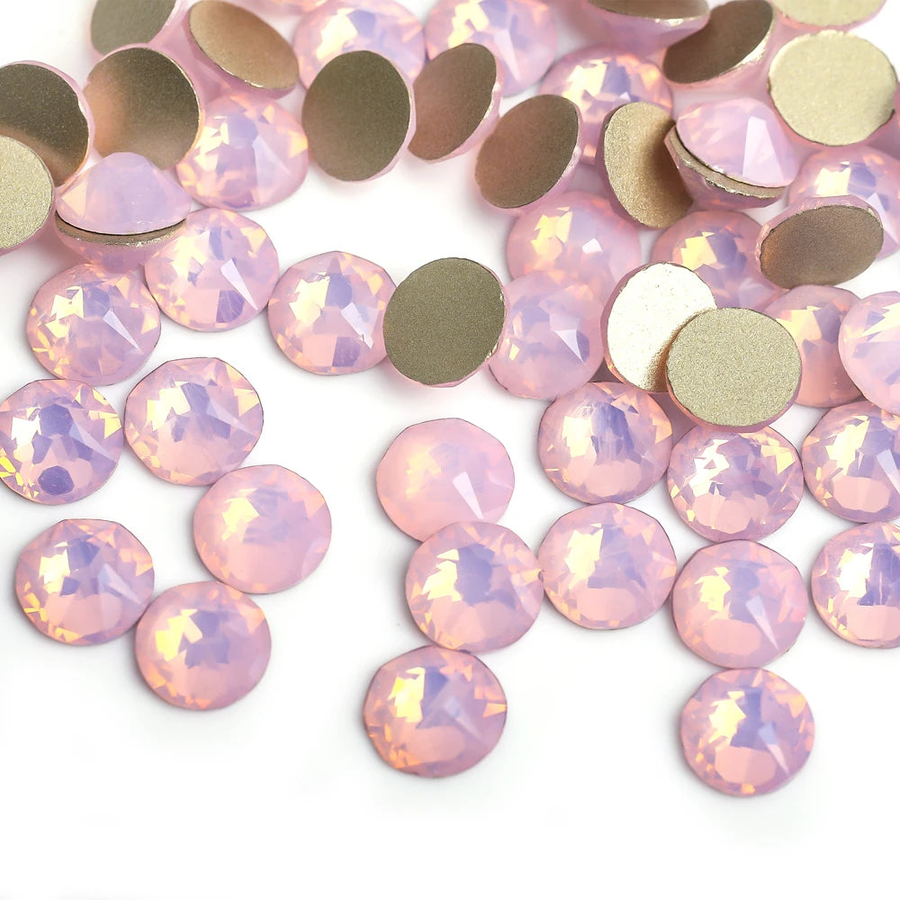 VC 2088-diamantes de imitación para decoración de uñas, 16 caras de corte, cristales brillantes, ss10-30 Strass 8Big + 8Small, sin fijación térmica