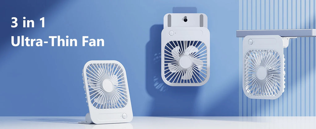 Potente ventilador de pared para inodoro Eary, recargable por Usb con ventilador de refrigeración magnético de viento de 1200mAh y 3 velocidades, ventilador de ventilación portátil para el hogar