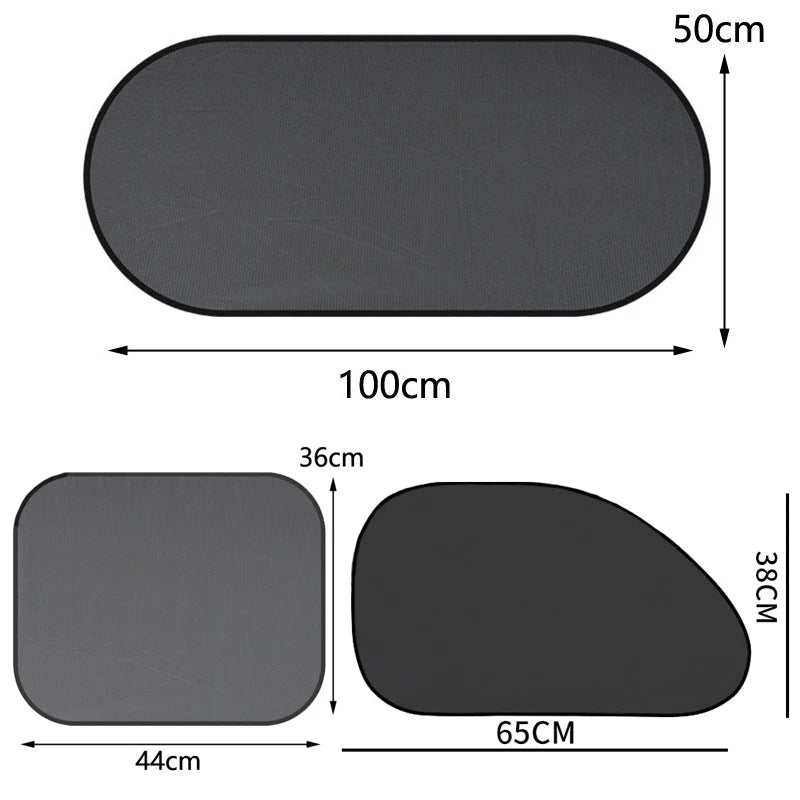 1-5 uds parasol para coche cortina de ventana lateral parasol para ventana trasera delantera verano bloqueo UV ventosa cortinas de protección solar para coche