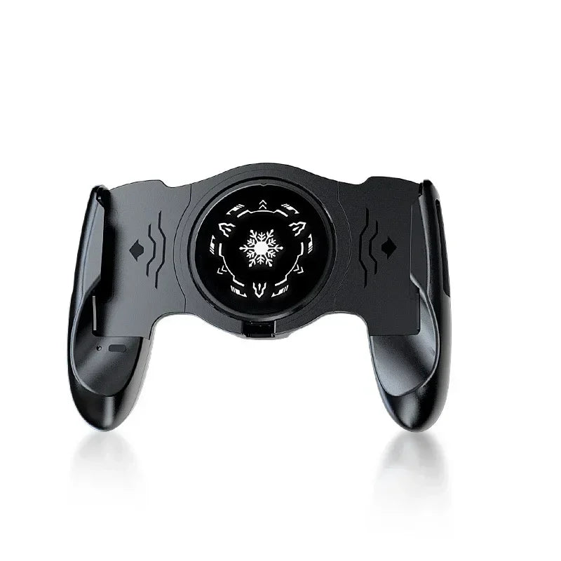 Controlador de juegos con radiador para teléfono móvil JK01S Semiconductor 2 en 1, enfriador de juegos con mango telescópico para IOS y Android.