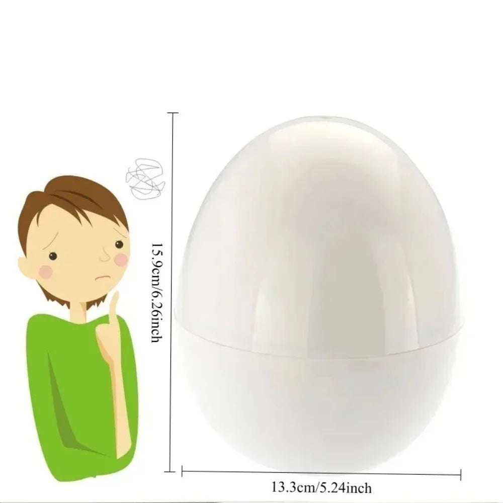 Capacidad 4 huevos olla para microondas fácil y rápida herramientas de cocina duras o suaves de 5 minutos
