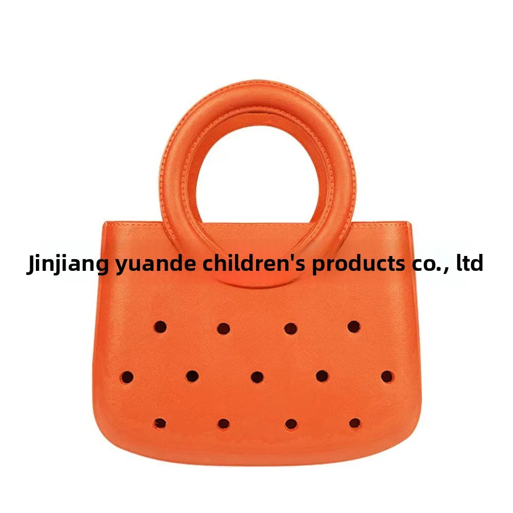 Bolsa de Almacenamiento Impermeable de Material EVA, Bolsa de Playa con Diseño Calado, Estilo Casual de Viaje, Tamaño Pequeño, para Uso Diario