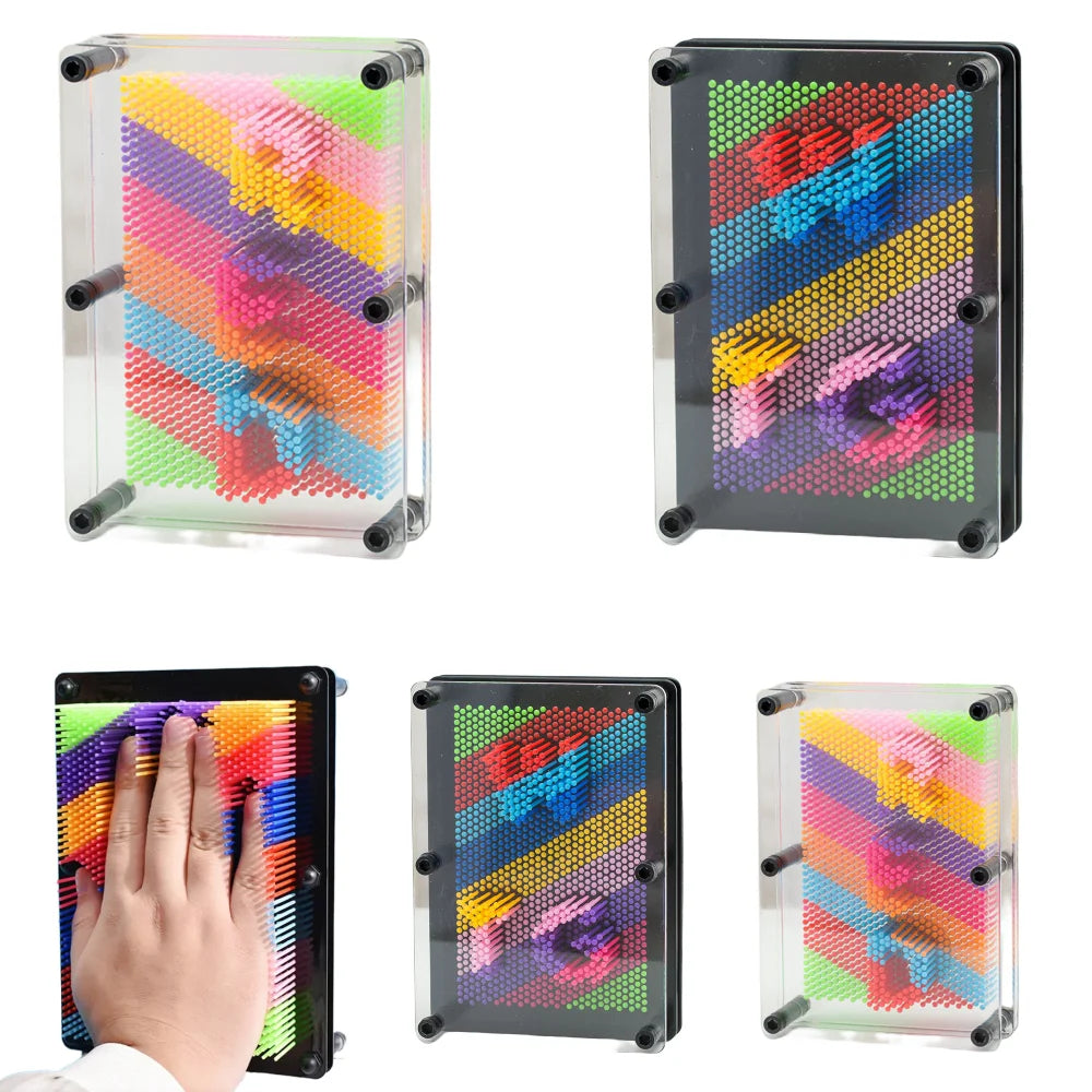 Pin de Metal clon 3D, clon artístico antiestrés, modelo con forma de mano, juguetes para niños, tablero de aguja, esculturas, pintura, tallado, Pinart, regalo