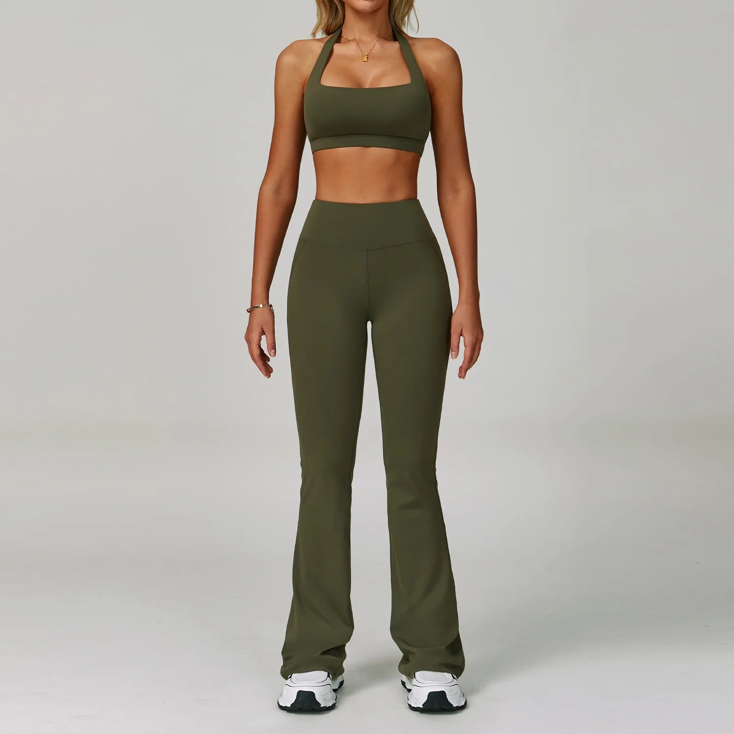 Conjuntos de 2 uds de chándal para mujer, ropa deportiva, conjuntos de Yoga, ropa deportiva, sujetador de entrenamiento, conjunto de mallas de cintura alta, ropa de gimnasio, trajes deportivos