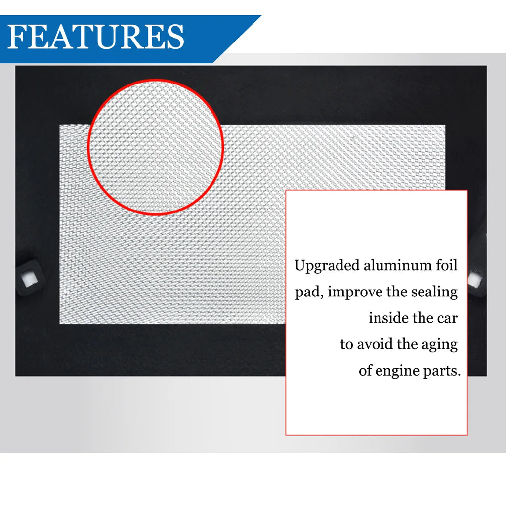 Almohadilla de aislamiento del capó del motor delantero, alfombrilla insonorizada de algodón, cubierta de espuma ignífuga para Volkswagen VW Polo 9N 9A 2002-2010