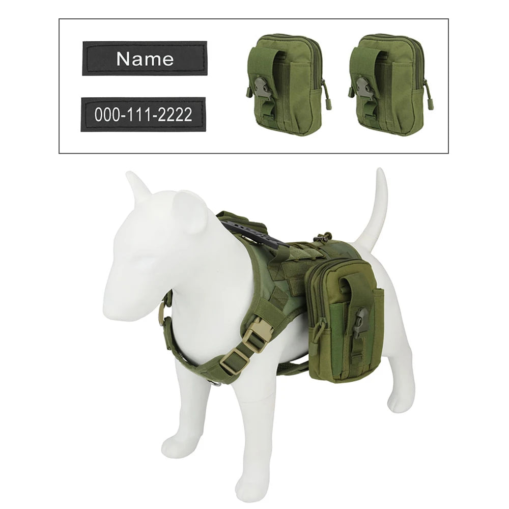 Arnés para perro con nombre personalizado, teléfono personalizado, arnés ajustable transpirable para mascotas, chaleco con correa para el pecho para perros medianos y grandes