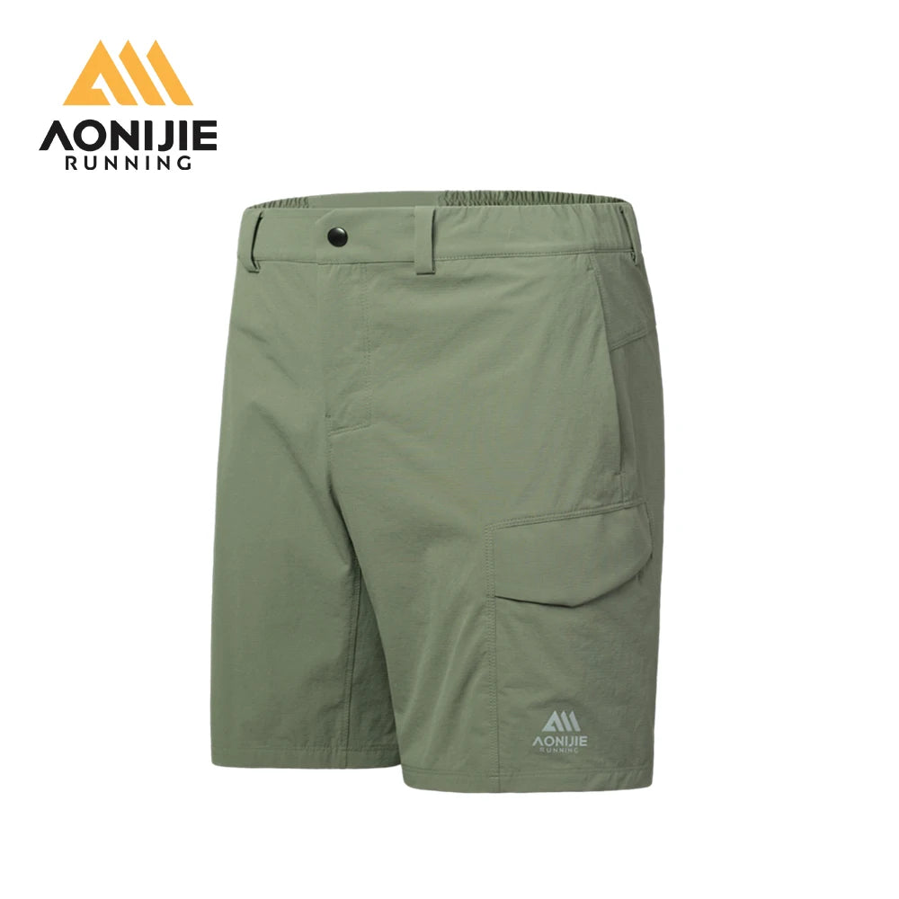 AONIJIE FM5222 pantalones cortos de secado rápido para hombre, verano, correr al aire libre, transpirables, de secado rápido, cinco pantalones, pantalones de entrenamiento físico