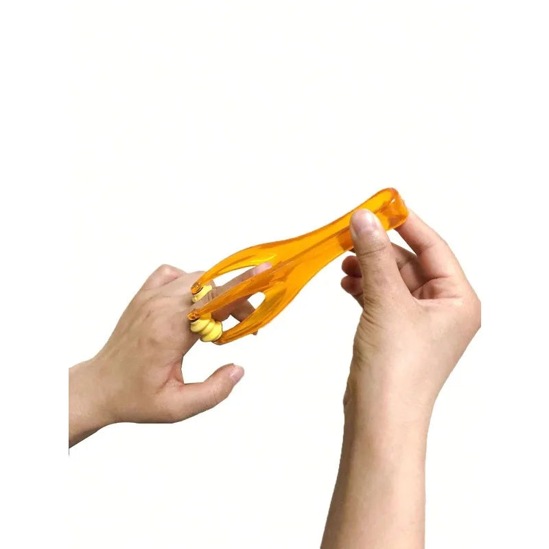 Rodillo de masaje para dedos, pinza para aliviar el dolor en las articulaciones, masajeador tipo rodillo, clip elástico para el cuidado de los dedos, relajación de meridianos, herramienta para relajar las manos