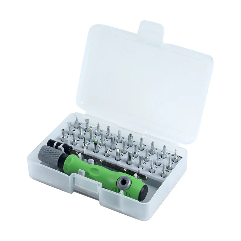 Nuevo Juego de Destornilladores de Precisión 32 en 1, Puntas Magnéticas Phillips, Kit de Herramientas de Reparación Manual Multifuncional para Teléfono, Reloj, Gafas