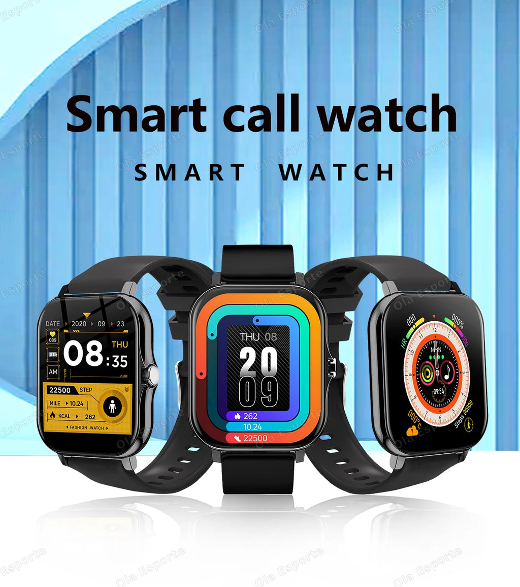 20226 Nuevo reloj inteligente de 1,83 pulgadas Notificaciones de llamadas Monitoreo del sueño Seguimiento de actividad Reloj inteligente Compatible con Android e iOS