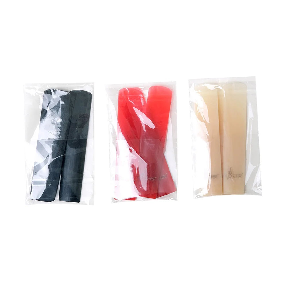 Paquete de 3 cañas de saxofón Soprano/Alto/ténor, cañas de resina para clarinete, accesorios de caña ecológicos, piezas de instrumentos de viento de madera