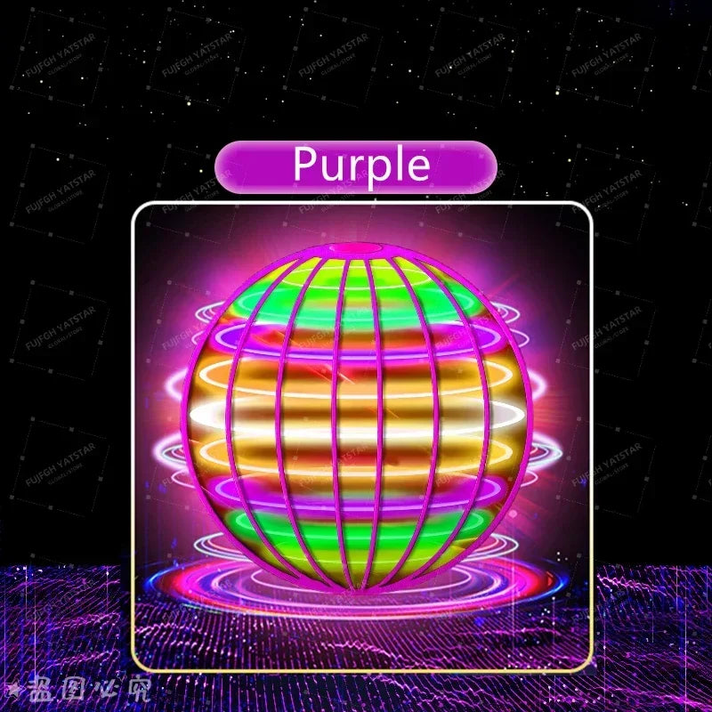 Bola voladora Boomerang Flyorb mágica con luces LED Drone Ball Fly Nova Orb Flying Spinner Fidget juguetes niños regalos de navidad