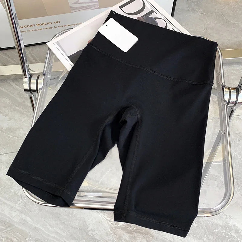 Pantalones cortos de Yoga de verano, mallas elásticas transpirables, mallas deportivas de secado rápido, Fitness, Yoga, ciclismo, pantalones cortos atléticos para gimnasio