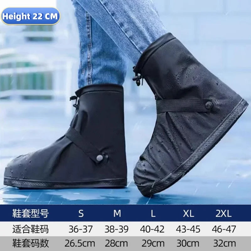 Cubierta impermeable para zapatos contra la lluvia, cubiertas antideslizantes reutilizables para botas de senderismo y ciclismo, protectores para zapatos, cubierta para botas de arena húmeda para lluvia y nieve