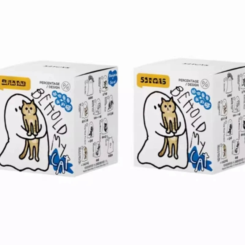 Ghody Behold My Cat Series, Caja Sorpresa con Figuras de Gatos, Lindas Mini Figuras de Anime Coleccionables, Decoración de Escritorio, Caja Misteriosa, Regalo para Niñas