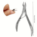1 cortaúñas de acero inoxidable para uñas gruesas y encarnadas, herramienta de recorte de precisión, herramienta de manicura y pedicura para salón y hogar
