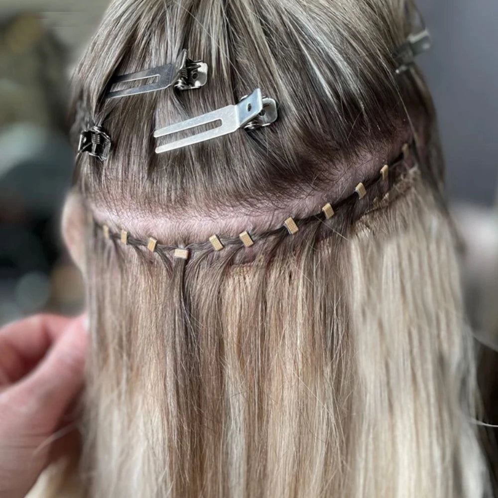 1000 Uds. Micro anillos de 4mm para extensiones de cabello microeslabones para cabello forrado de silicona extensión de cabello accesorios de herramientas de cuentas
