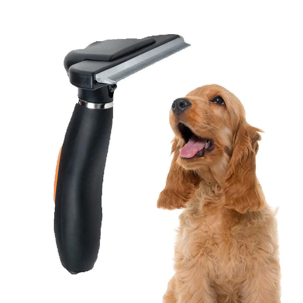 Cepillo Deslanador Autolimpiante Para Perro Pelo Largo Pelu2