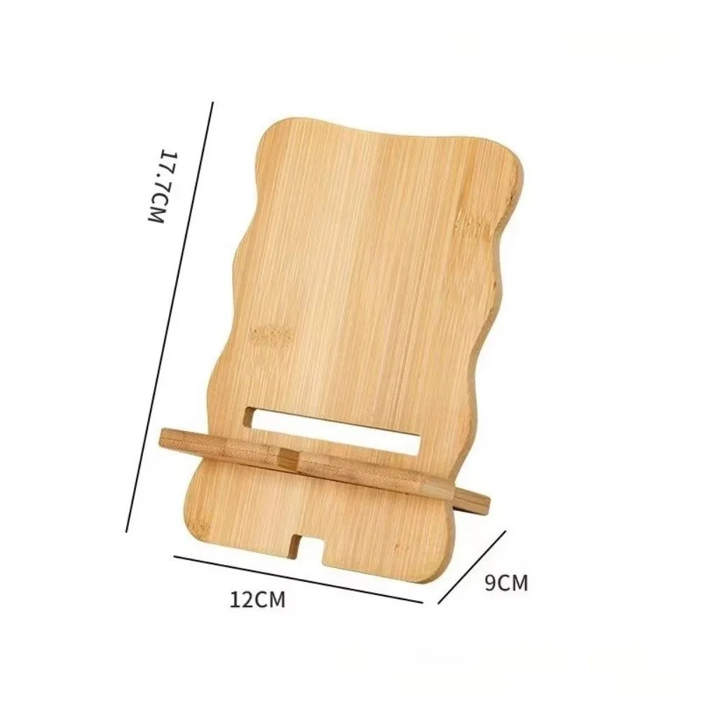 Soporte de madera para teléfono de escritorio, soporte multifuncional para tableta, soporte para teléfono móvil para el hogar/oficina