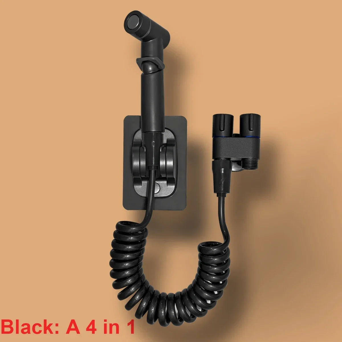 Juego de rociador de bidé para baño, rociador de bidé de mano, válvula de ángulo de salida doble, accesorios de baño