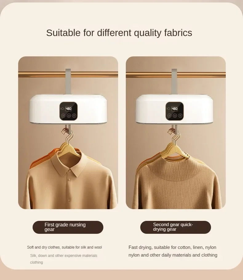 Nuevo Secador de Ropa Portátil Eléctrico, Secador de Ropa Portátil de Secado Rápido, Armario Doméstico con Bolsa de Secado, Accesorios de Invierno