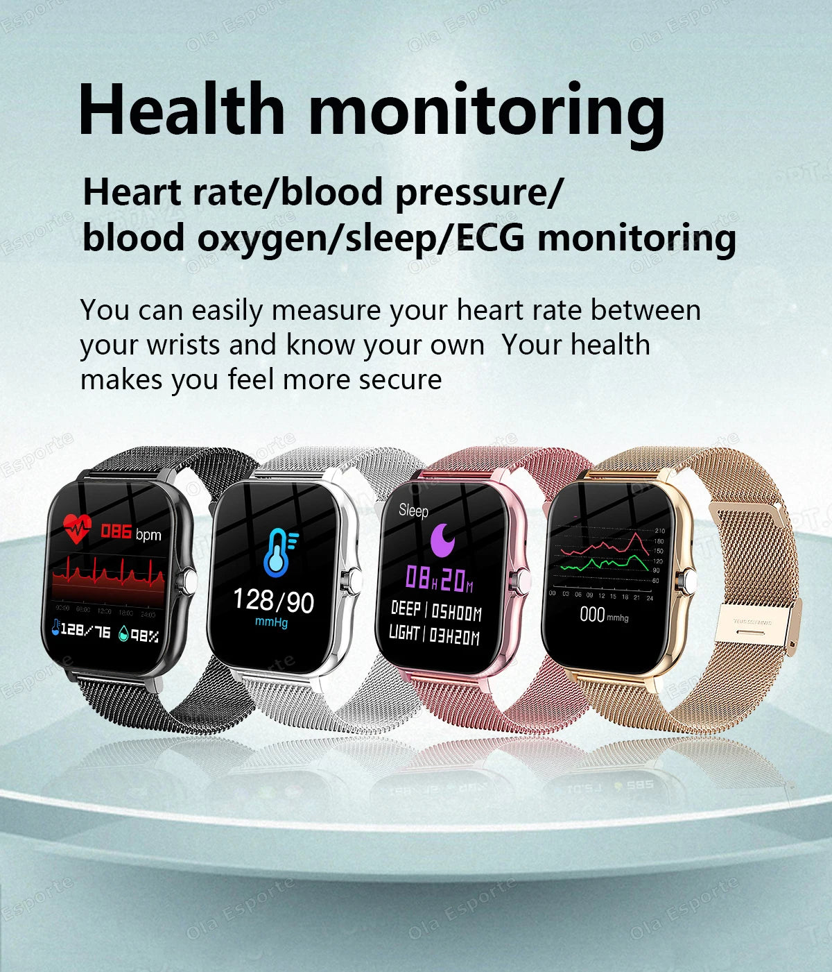 20226 Nuevo reloj inteligente de 1,83 pulgadas Notificaciones de llamadas Monitoreo del sueño Seguimiento de actividad Reloj inteligente Compatible con Android e iOS