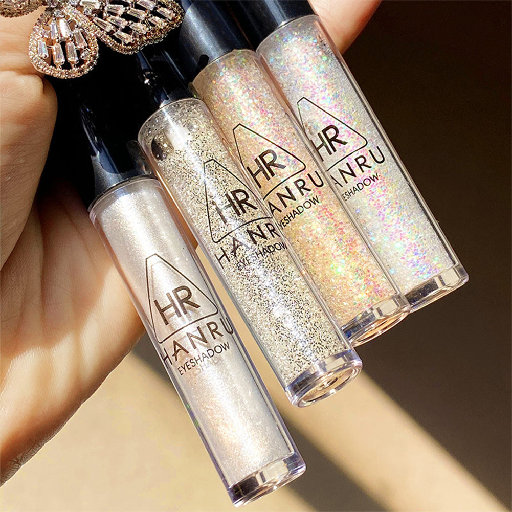 Sombra de ojos fina perlada, líquido brillante, maquillaje de ojos resistente al agua, brillo líquido perlado