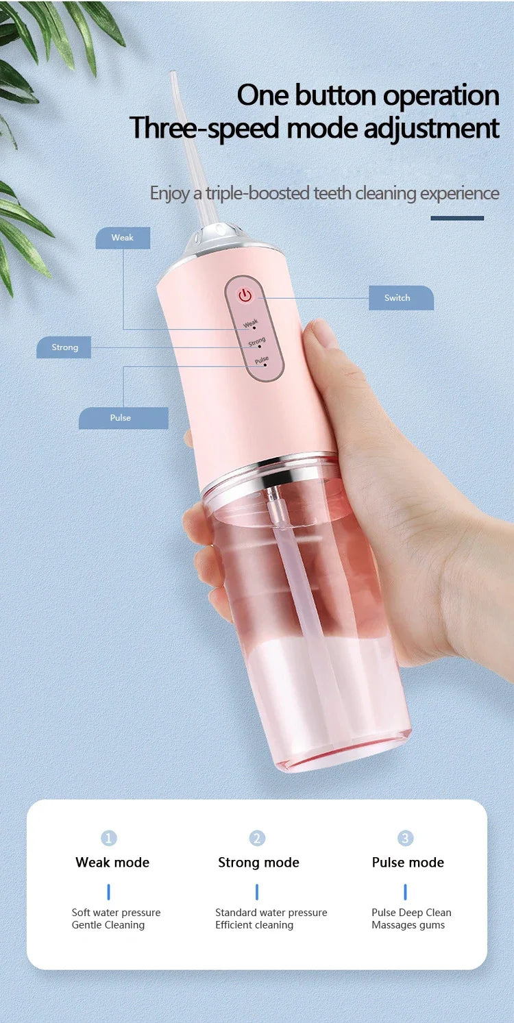 Irrigador Oral, aparato de hilo Dental con chorro de agua, hilo dental para odontología, lavadora bucal, herramientas de limpieza para blanqueamiento Dental