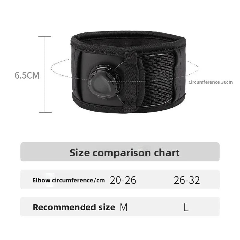 1 correa ajustable para codo de tenis con perilla para alivio del codo de tendinitis para hombres y mujeres, codera, bandas para brazo y antebrazo