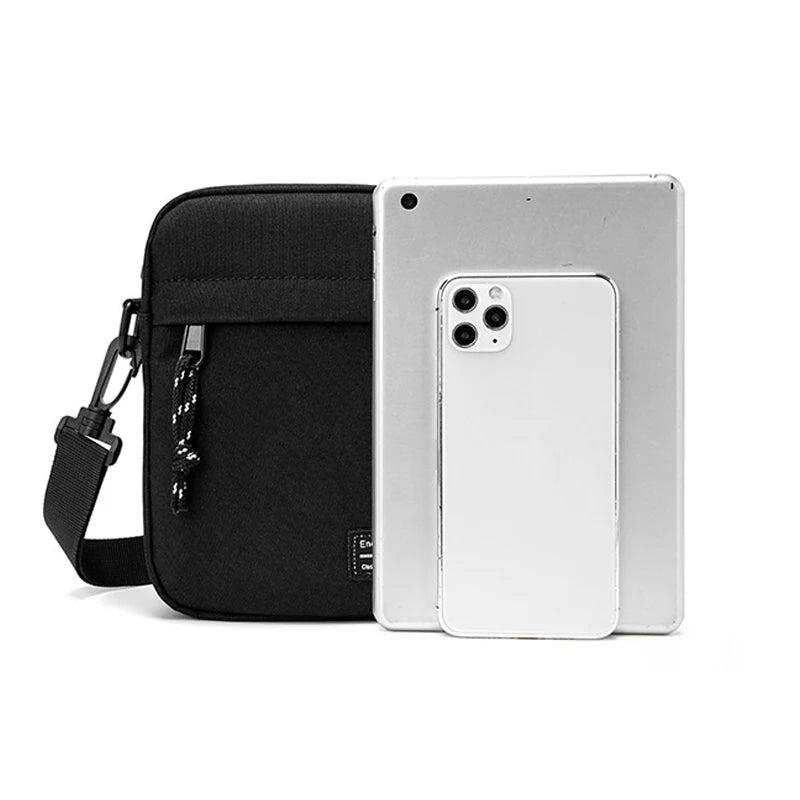 Bolso cruzado pequeño Oxford para hombre, bolso de hombro informal, billetera para teléfono móvil, ligero, Simple, compacto, adecuado para llevar diario