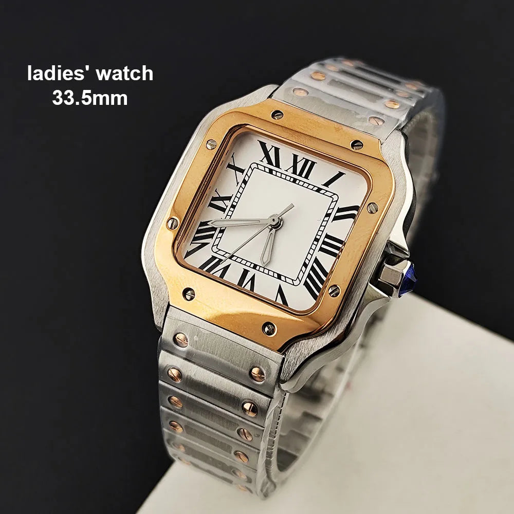 Reloj de Moda para Mujer 2026, Modelo NH05, Color Rosa Plateado, Acero Inoxidable, Logotipo Personalizado, Movimiento NH05