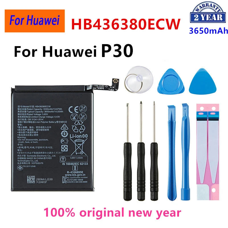 Batería para HuaWei P10/P20/P30 Pro/P40/P40 Pro/P30/Mate20 Pro/Mate 10 Pro/Mate 20X/Mate 30/Mate 30 Pro/P10 Plus/Honor X10 5G
